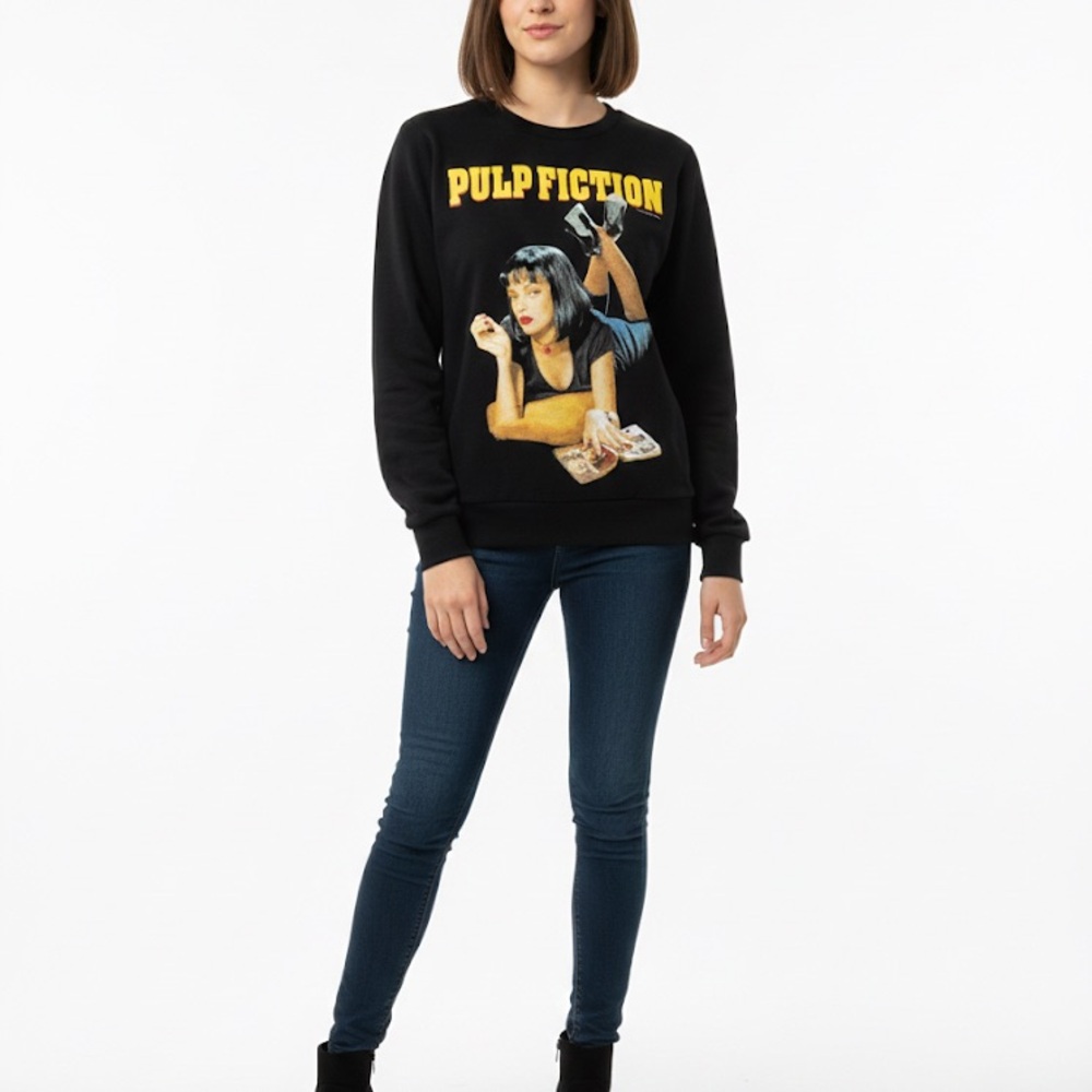 Pulp Fiction Uma Thurman Classic Movie Fan Sweatshirt Size M